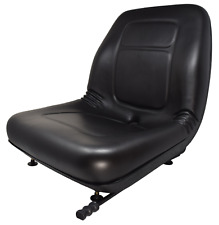Skid Steer Black Seat With Slides Bobcat Case Ford Gehl John Deere New Holland