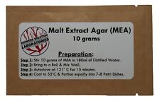Malt Extract Agar Mea 10 Grams - Great For Growing Mushrooms - Free Shipping