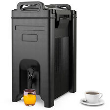 Insulated Beverage Serverdispenser 5 Gallon Hot Cold Drinks Whandles Black