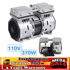 Vacuum Oilless Pump Industrial Air Compressor Oil Free Piston Pump 370w Wfilter