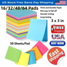 Post-it Super Sticky Notes 3 In X 3 In Assorted Bright Colors 50 Sheetspad