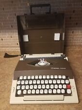 Vintage 1980s Royal Safari Portable Typewriter Brown-beige Case Messa Portugal