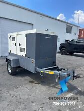 2018- 70 Kva Atlas Copco Ultra Silent Diesel Generator Trailer Mounted Qas70-t4f