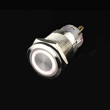 19mm 12v Momentary Push Button Switch Waterproof Led Light Ip67 Stainless Steel