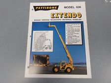 Rare Pettibone 636 Extendo Forklift Sales Sheet