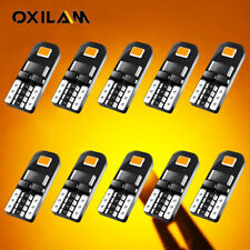 10x Amber Yellow Led Bulb T10 W5w 168 194 Side Marker Light Stepwell Lamp Canbus