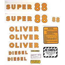 Dec176 Oliver Super 88 Diesel Mylar Decal Set Fits Oliver