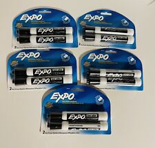 Expo 2 Pack Dry Erase Markers Intense Color Black Low Odor Ink Lot Of 5