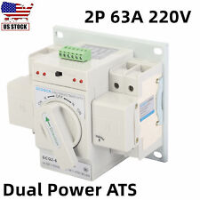 Manualautomatic Generator Transfer Switch Dual Power 2p 63a 220v Mini Ats