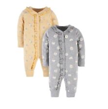 Gerber Modern Moments Baby Girl 2-piece Yellowgrey Floral Coveralls Size 24m