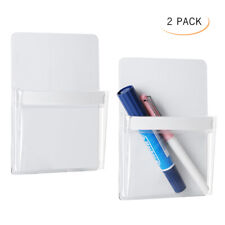 2 Pack Magnetic Pen Holder Dry Erase Marker Holder Organizer Pencil Cup For Pen