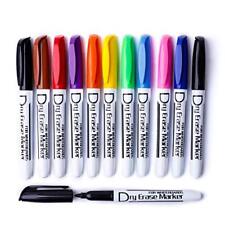 Volcanics Dry Erase Markers Low Odor Fine Whiteboard Markers Thin Box Of 12