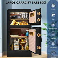 Double Door Large Digital Safe Box 4.5cub Keypad Cash Gun Home Office Security