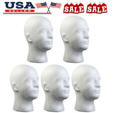 513 Male Styrofoam Foam Mannequin Manikin Head Wig Hat Glasses Display Stand
