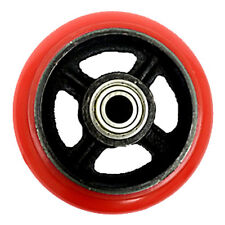 6 X 2 Polyurethane On Steel Core Wheel Red With Bearing - 1 Ea