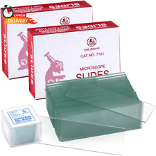 100pcs Clear Transparent Blank Microscope Slides And 100pcs Square Coverslips Co