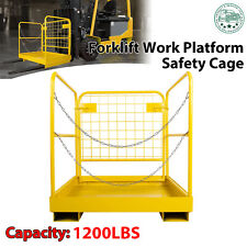 Forklift Safety Cage Work Platform 36 X 36 Inch Construction Lift Basket 1200lbs