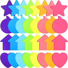 960 Pieces Cute Sticky Notes Set Heart Star Bubble Arrow Shaped Sticky Notes 3 X