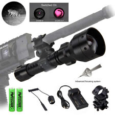 10w Ir 850nm Led Flashlight Torch Infrared Night Vision Hunting Light Zoomable