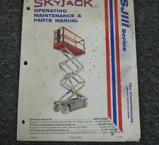 Skyjack Sjiii3226 Scissor Lift Parts Catalog Owner Operator Maintenance Manual