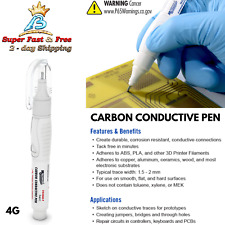 Carbon Conductive Pen Circuit Repair Writer Paint Silver Ink For Pcb Board 4gram