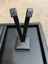 Black Leather Earring Display Stand Individual Earring Holder