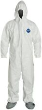 Dupont Ty122s Disposable Tyvek Protective Coverall Bunny Suit Hood Boots M-5xl