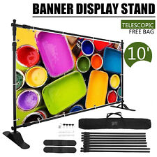 8x10 Step And Repeat Banner Stand Adjustable Telescopic Trade Show Backdrop Us