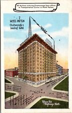 Chattanooga Tn- Tennessee Hotel Patten Outside View Vintage Postcard
