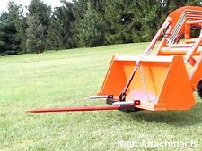 Hd Bucket Hay Bale Spear Attachment For Front Loader Skid Steer W 49 Prong