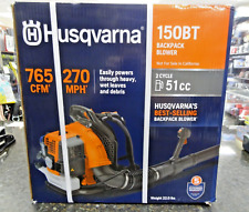 Husqvarna 150bt Backpack Gas Leaf Blower 50.2cc 2.15hp New In Factory Sealed Box