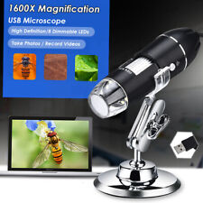 8led 1600x Usb Digital Microscope Magnifier Camera 1080p W Stand L0h8