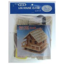Kagaya Mokuzai Miniature Model Log House Q Type P347 Wooden House Kit
