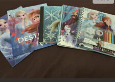 5pcs Frozen 2 1 Subject Notebook Portfolio Folders Sketchbook Composition Book