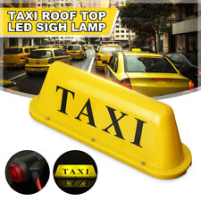 12v Taxi Cab Sign Roof Top Topper Car Magnetic Base Lamp Led Light Waterproof