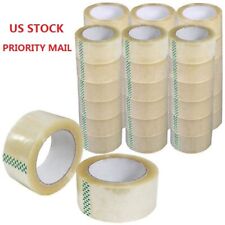 Clear Tape 110 Yards Per Roll For Moving Packaging Shipping 6 12 18 36 Rolls