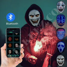 Led Programmable Full Face Mask App Control Halloween Rechargeable Shining Mask