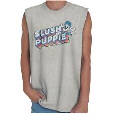 Vintage Slush Puppie Official Cartoon Logo Adult Sleeveless Crewneck T Shirt