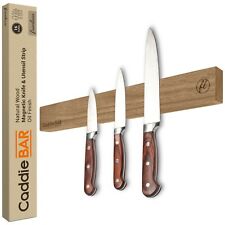 Caddiebar Premium Wood Magnetic Knife Strip Powerful Magnet Kitchen Knife Holder