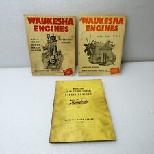 3 Waukesha Engines Operators Manual Repair Book Lot
