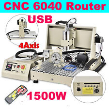 4 Axis Cnc 6040 Router Kit 1500w Drilling Milling Engraving Machine Controller