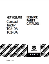 New Holland Tc21da Tc24da Compact Tractor Parts Catalog Pdfusb - 87035203