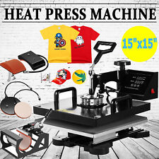 15x15 5 In 1 T-shirt Heat Press Printing Machine Swing Away Sublimation Mug