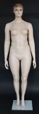 New 6 Ft 1 In Plus Size Female Mannequin Skin Tone Finish Face Make Up Plus6-ft