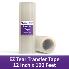 Transfer Tape 12 In X 100ft Manual Ez Tear Translucent Vinyl Us Based Seller