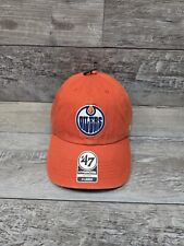 47 Brand Edmonton Oilers Fitted Dad Hat Cap Orange Size Xlarge Adult