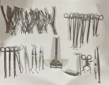 Lot Of 45surgical Steel Instruments Variety Hammer Pickups Pliers Etc