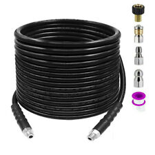 Sewer Jetter Nozzle Kit 14 Npt 50ft Drain Cleaning Hose For Pressure Washer Us