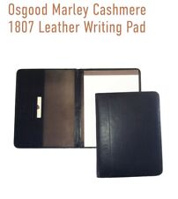 Osgoode Marley Deluxe Letter Pad Notepad Black Cashmere Leather Brand New 1807