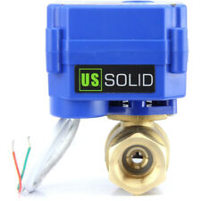 U.s. Solid 34 Npt Motorized Ball Valve Nc 110115120220240vac 2-wire Brass